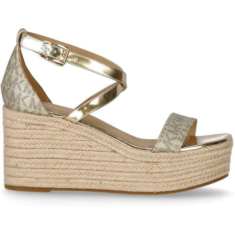 michael kors sandali zeppa|michael kors denim sandals.